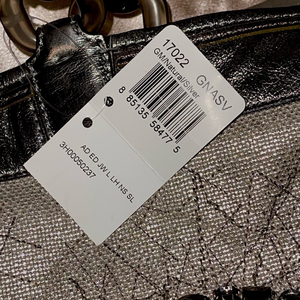 NWT! RARE Coach Audrey ED Jewel Linen NS Slim GM/Natural/Silver Tote 17022 - Picture 10 of 10
